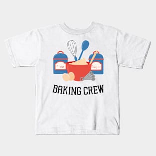 Baking Crew Home Bakery (Black) Kids T-Shirt